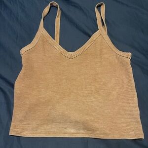 American Eagle Outfitters Pink Ribbed Camisole